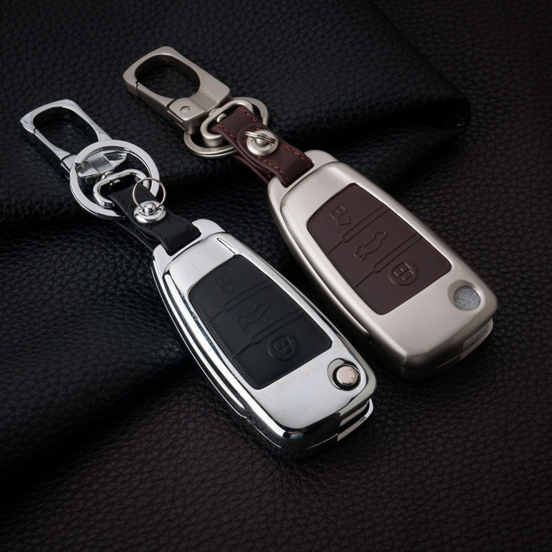 Special Audi Q3 key bag A1 A3 old section Q7 TT A6 S3 folding car key button protective sheath shell