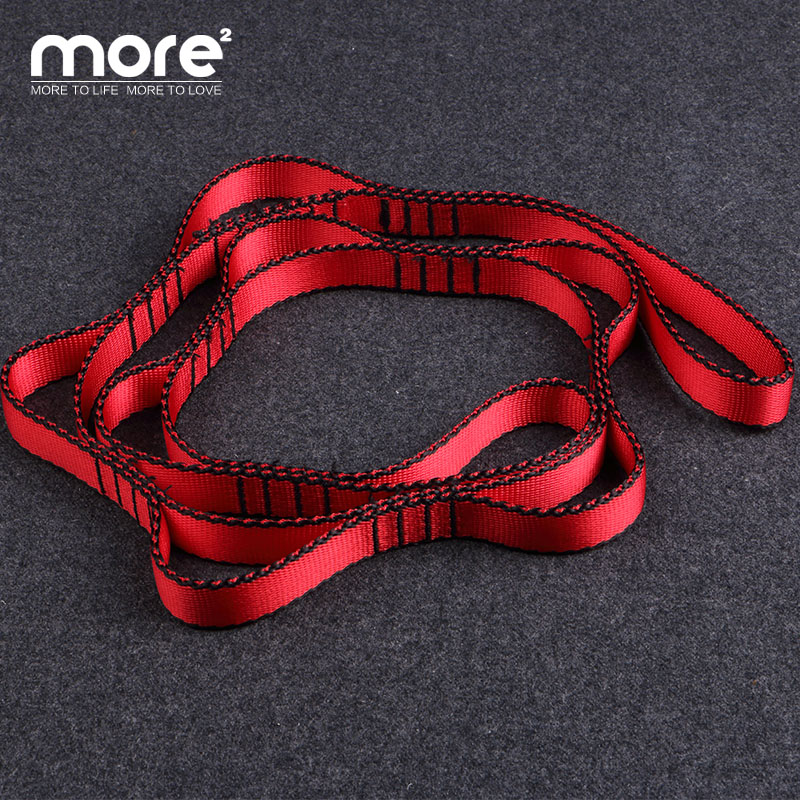 tomore climbing rope chrysanthemum rope Aerial yoga hanging bed safety flat belt rope Wear-resistant flat belt ring equipment chrysanthemum rope