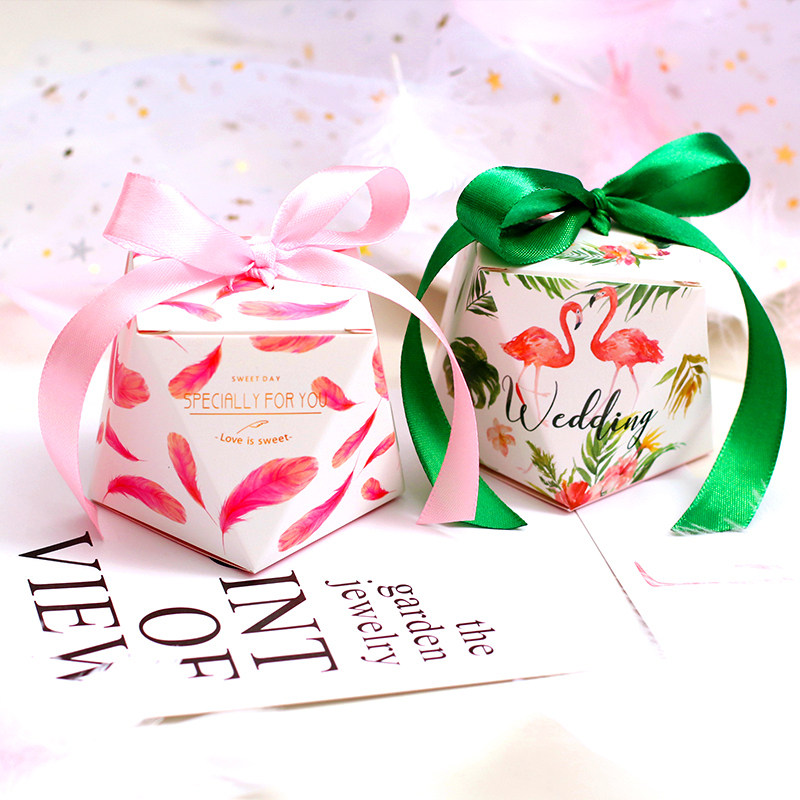 Ins Wind Creative Diamond Joy Sugar Box Au Style Fire Birds Marble Candy Wrappers Wedding items Wedding Celebration