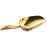 Ледяная лопата из нержавеющей стали Интегрированная рисовая лопата мука, чай, чайная попкорн нижняя лопата лопата высокий золотой цвет