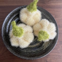 한국 아크릴 접시 타월 마늘 모양 청소 천
