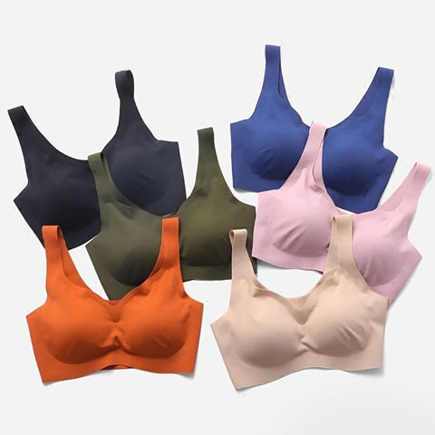 Nhật đồ lót đẹp lại womens thể thao thép miễn vest áo ngực thu thập mỏng lau ngực không có dấu ngoặc sinh viên cô gái đỏ.