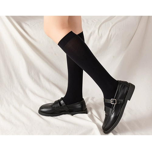 Студенческая юбка в складку, тонкие цветные японские колготки, бархатный лебедь, носки, средней длины, по фигуре