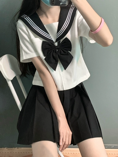 Студенческая юбка в складку, базовый комплект, японская школьная юбка, плиссированная юбка