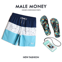 Gina 2022 new beach pants mens lower water speed dry shorts loose big code spa seaside holiday swimming pants
