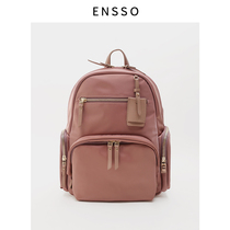  ENSSO Backpack Female Oxford cloth backpack Female Nylon backpack Canvas Travel backpack Female casual school bag