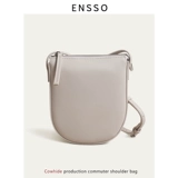 ENSSO Небольшая сумка, маленькая сумка на одно плечо, универсальная сумка через плечо, из натуральной кожи, iphone