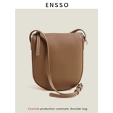 ENSSO Небольшая сумка, маленькая сумка на одно плечо, универсальная сумка через плечо, из натуральной кожи, iphone