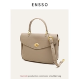 Сумка через плечо, кожаная сумка на одно плечо, коллекция 2021, воловья кожа, в корейском стиле