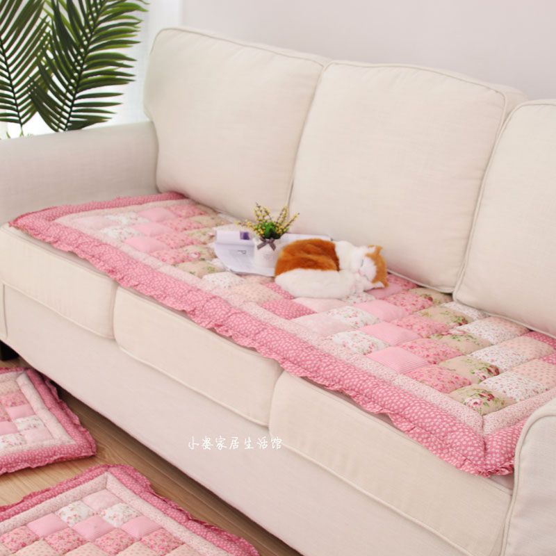 Han Style Fields Garden All-cotton Living Room Buns Sofa Cushion Anti-Slip Thickened Baby Anti-Fall Crawling Blanket Tatami Cushion