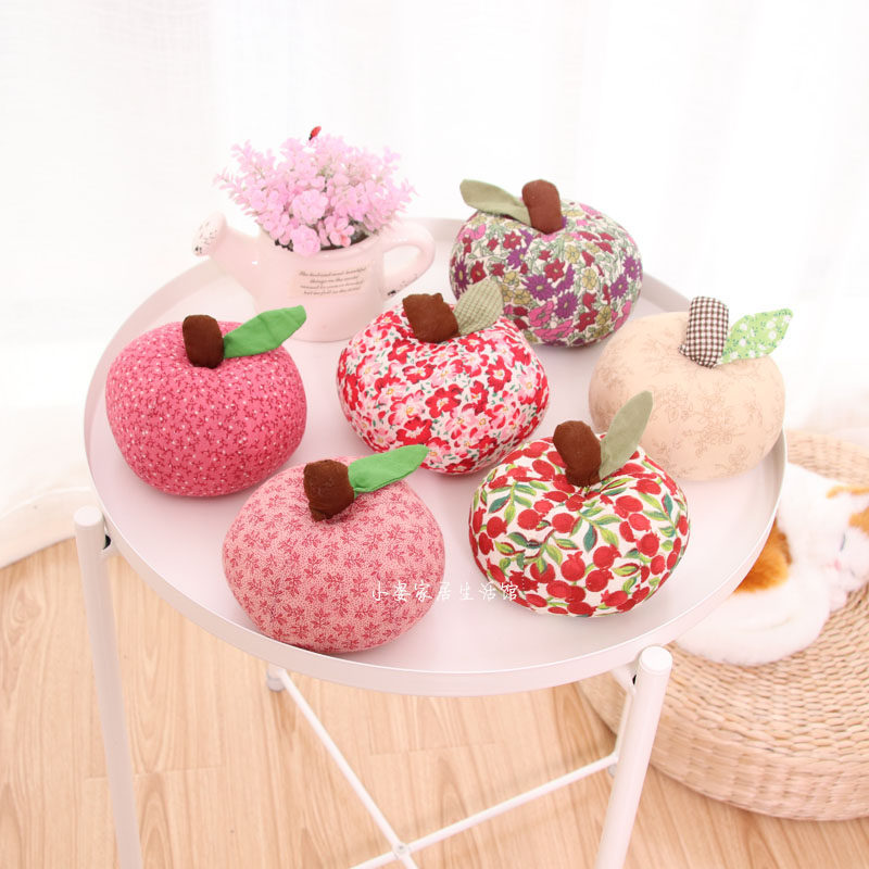 Holiday birthday gifts home fabric simulation apple decoration creative handicrafts cute puppet decoration decoration - Taobao
