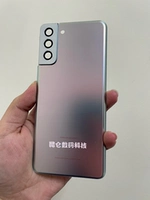 S21+ серебристая оригинальная задняя крышка в разборном виде