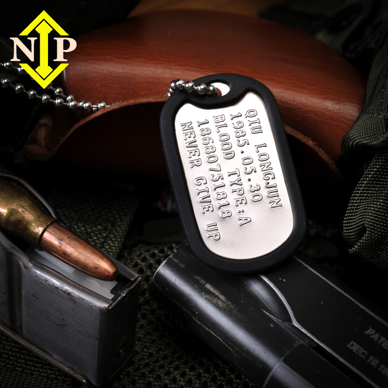 Imitation of the US military identity card stamping dog tag identification card American soldier the same military brand military fan necklace soldier card customization