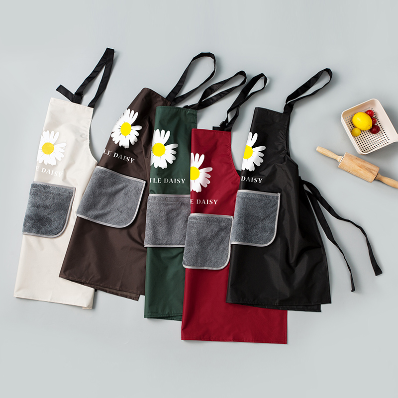 Apron Home Kitchen Waterproof and Anti-Oil Lovely Day Department Korean Edition Men and women Fashion Custom Working clothes Waistcoat Clothing Leather