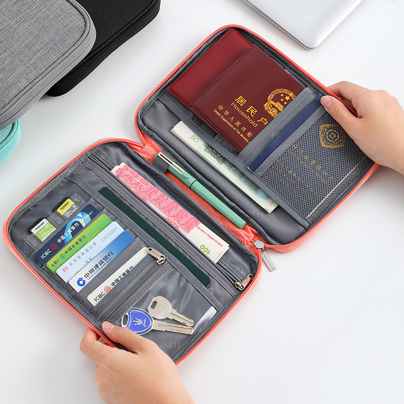Id card storage bag hukou book coat storage box credit card bag card holder passport bag certificate home protective case