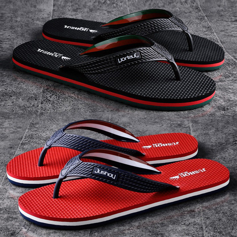 2021 new slippers male summer fashion outwear herringbone drag male outdoor soft bottom personality beach Chaumen included angle cool drag