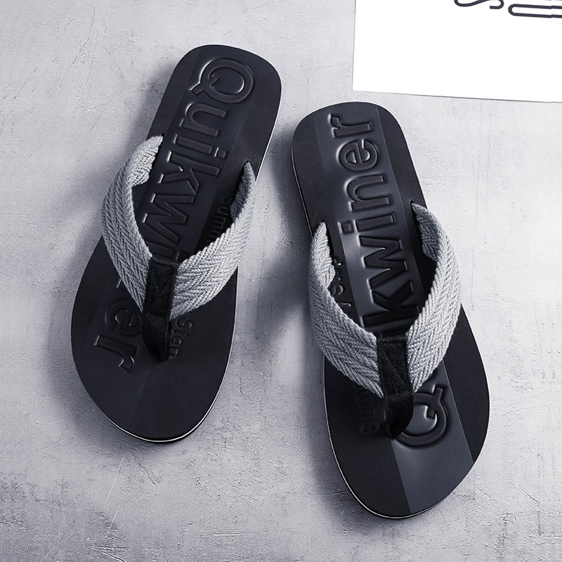 Herringbone drag male tide 2021 new summer trendy anti-slip clip slippers men's fashion outwear men's beach sandals