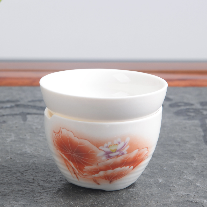 Xiang feng celadon tea white porcelain tea set of white ceramic filtration) kung fu tea spare parts