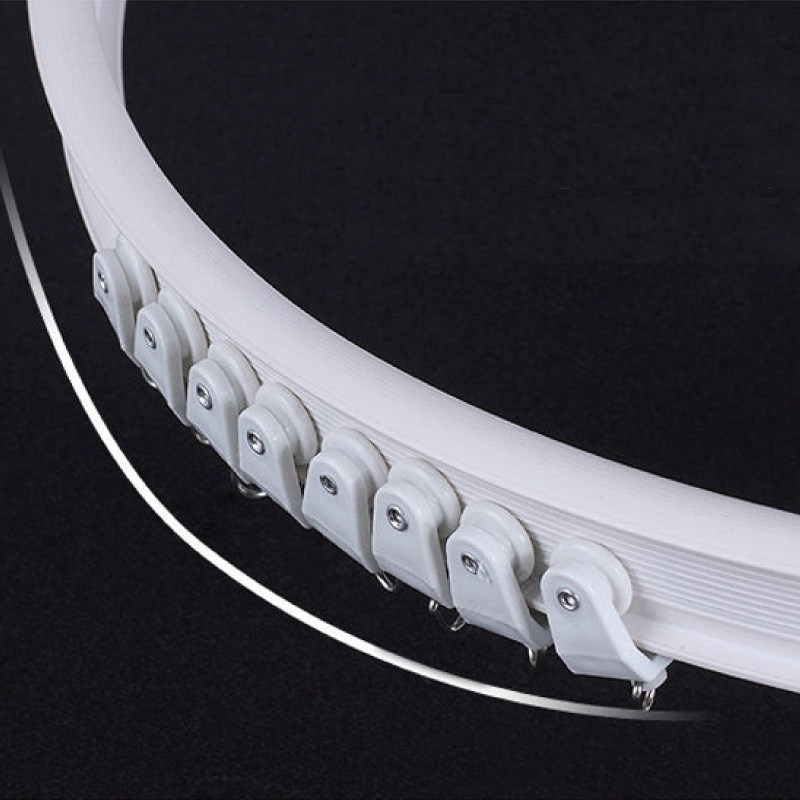 Nanxuan Court curtain rod Nano silent curtain slide Balcony bay window track Curved track Bead curtain track