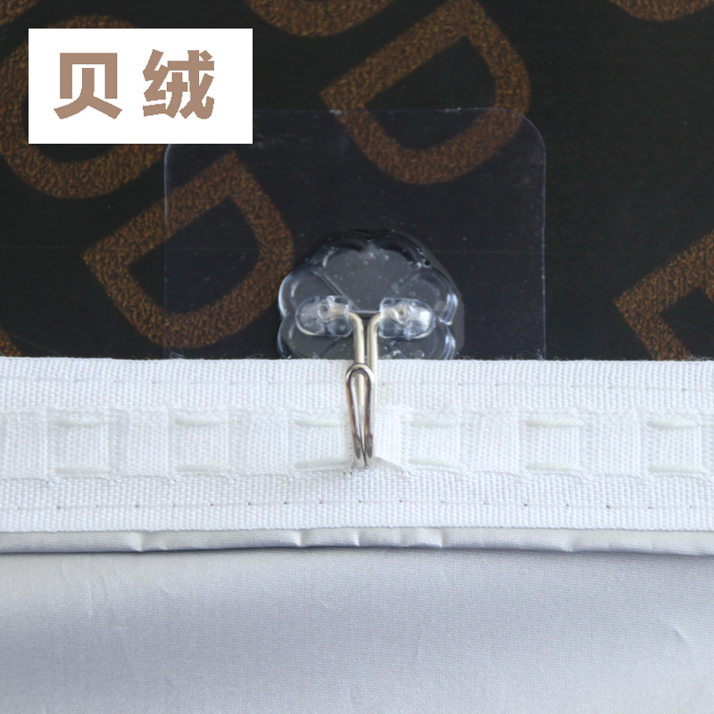 Non-stiletto-free installation of nail-free drill-free powerful traceless curtain adhesive hooks