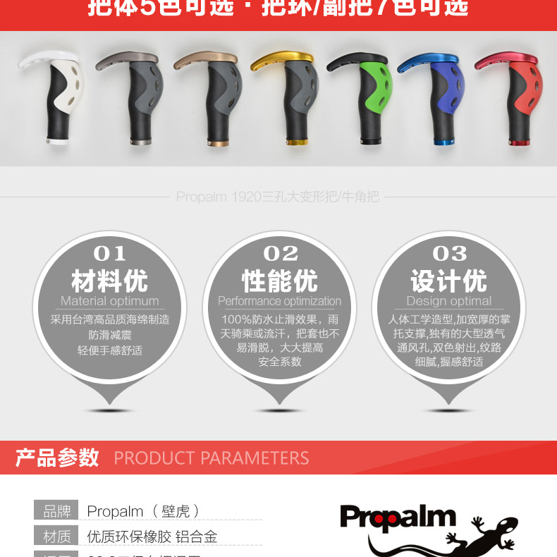 Poignées de vélo PROPALM - Ref 2336458 Image 8