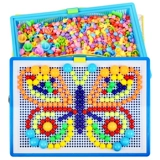 Интеллектуальная игрушка с грибочками-гвоздиками, головоломка для мальчиков для детского сада, раннее развитие, 3 лет