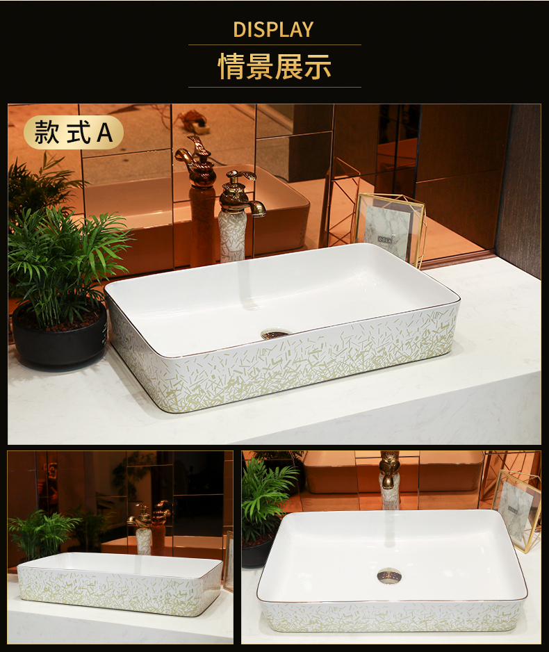 Light key-2 luxury Japanese contracted wind up phnom penh stage basin round ceramic single basin sinks the sink basin