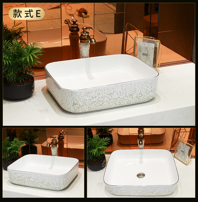 Light key-2 luxury Japanese contracted wind up phnom penh stage basin round ceramic single basin sinks the sink basin