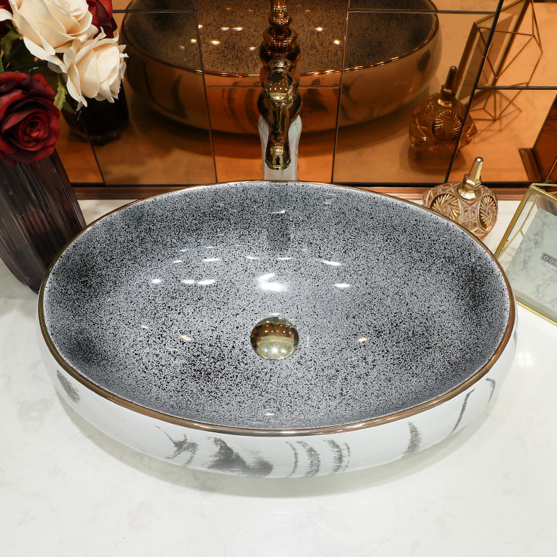 Nordic contracted the stage basin square ceramic lavabo pool household lavatory up phnom penh artistic marble basin
