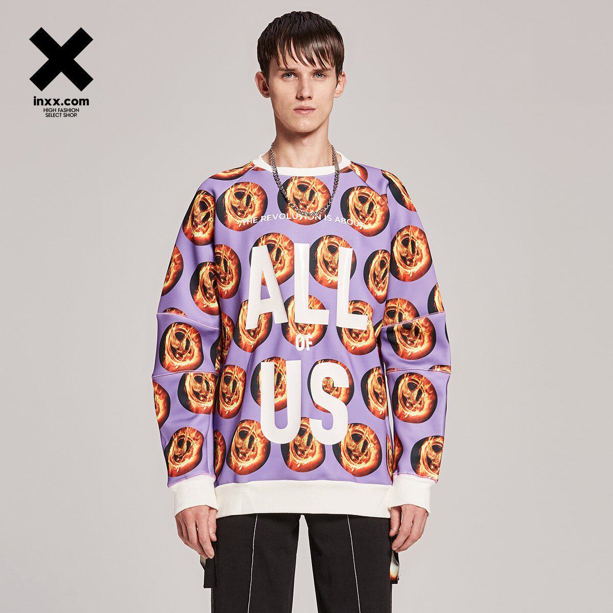 【INXX】1626饥饿游戏联名款 潮牌长袖T恤 男女通款XX53100744