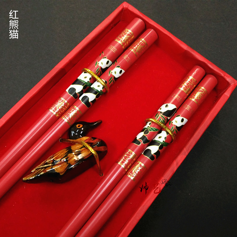 Lacquerware chopsticks Peking Opera face Chinese style special gifts to send old foreigners out of foreign affairs gifts wedding gifts