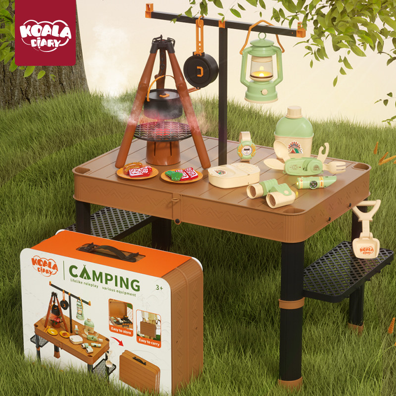 Детский игровой домик для кемпинга, игрушка для девочек, настольный пазл для хранения на открытом воздухе, подарок на день рождения от 3 до 6 лет, День защиты детей