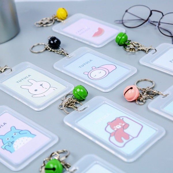 Campus Access Control Ins Brief Wind Protection Student Meal Card Bus With Bell Key Button Document Cutting Sleeve Integrated Female