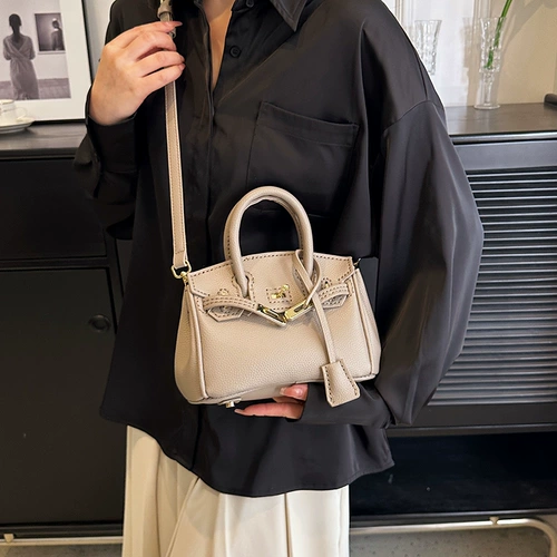 Платиновая вязаная сумка ручной работы, набор материалов, сумка на одно плечо для друга, связать своими руками, подарок для девушки