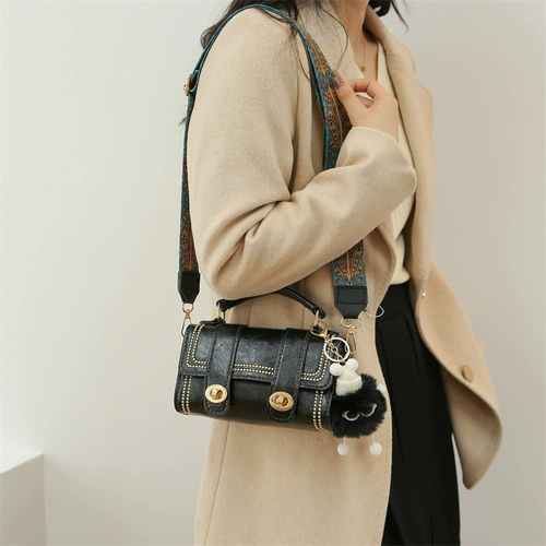 复古风枕头包diy手工编织包包自制材料包高级质感单肩斜挎包解闷