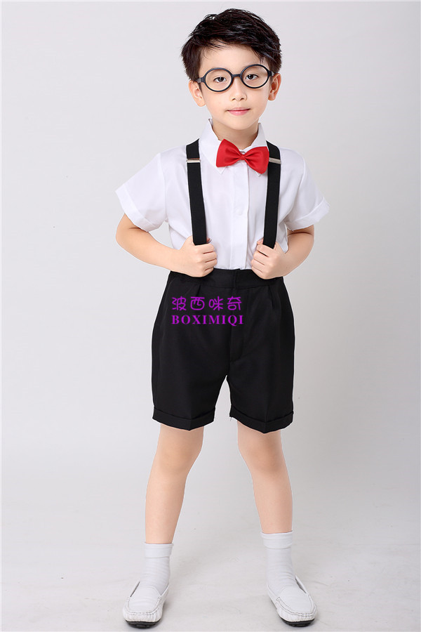 Chàng trai ăn mặc phù hợp với trẻ em của bib cô gái ăn mặc cậu bé nhỏ máy chủ trang phục đàn piano Liuyi trang phục set đồ vest bé trai