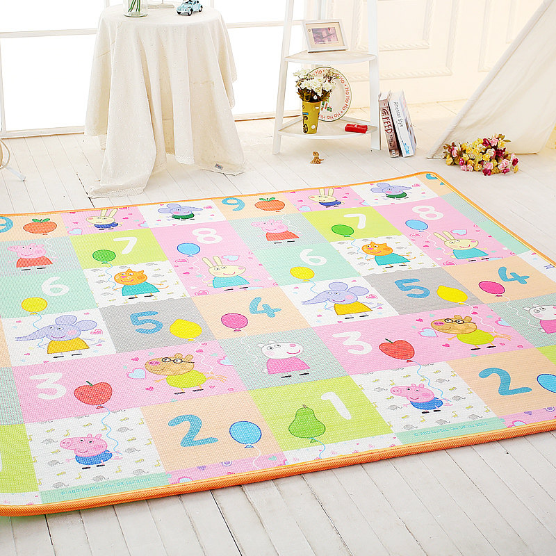 Odorless whole Piggy Piggy Baby Crawl Cushion Thickened Home Baby Climbing Mat Cartoon Ground Mat Picnic Mat