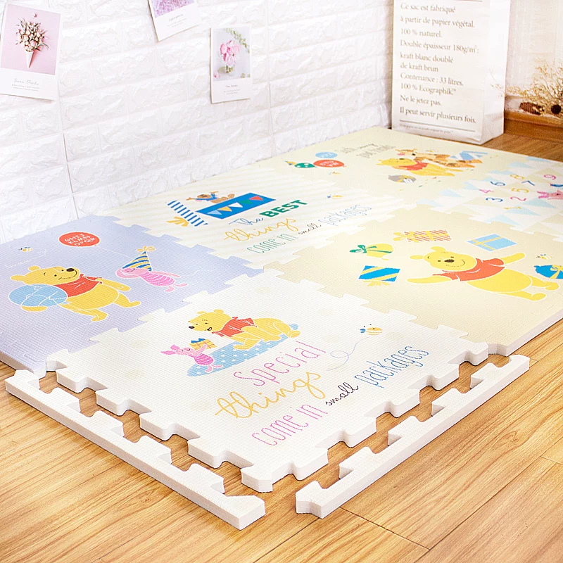 Cartoon non-toxic game mat for crawling odorless from foam, increased thickness