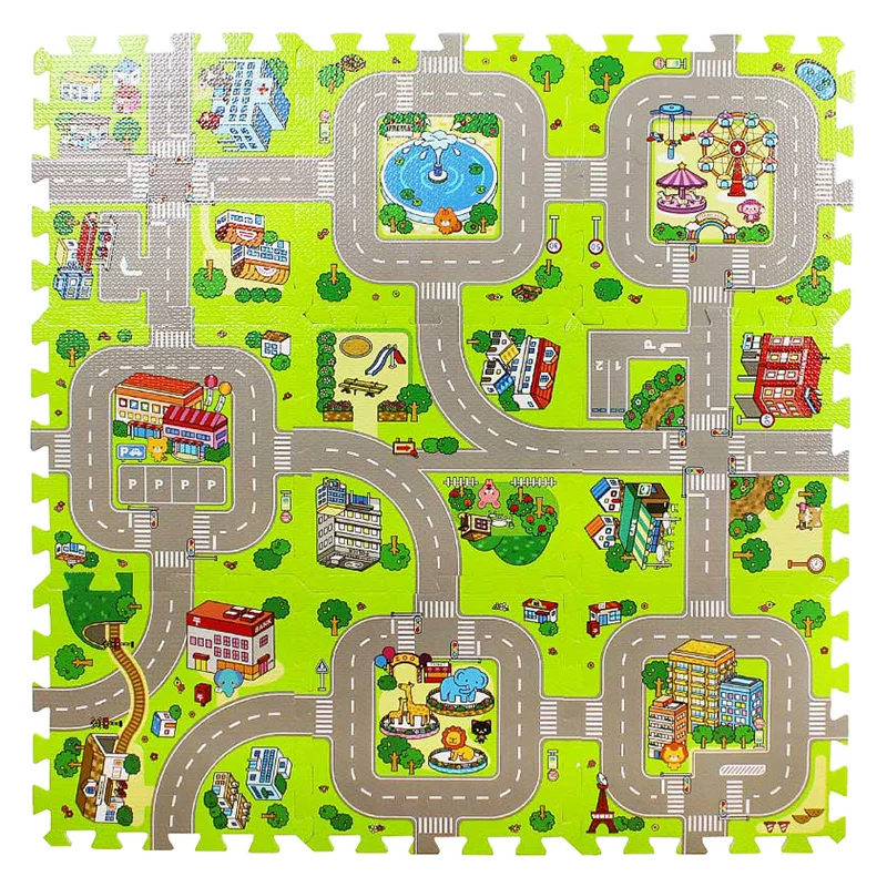 Children's game mat, carpet from foam, 30x