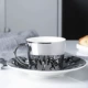 Reflection Cup Mirror Reflection Cup Mirror Cup Saucer Reflection Korea Creative Gốm sứ Reflection Cup Cup luycho Cup - Cà phê