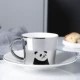 Reflection Cup Mirror Reflection Cup Mirror Cup Saucer Reflection Korea Creative Gốm sứ Reflection Cup Cup luycho Cup - Cà phê