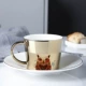 Reflection Cup Mirror Reflection Cup Mirror Cup Saucer Reflection Korea Creative Gốm sứ Reflection Cup Cup luycho Cup - Cà phê