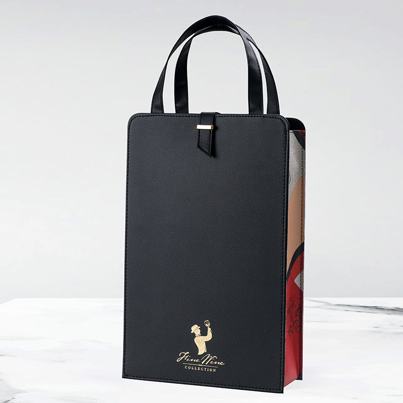 Vinoave red wine gift bag in autumn and New Year double cortical red wine gift box handbag wine packing bag