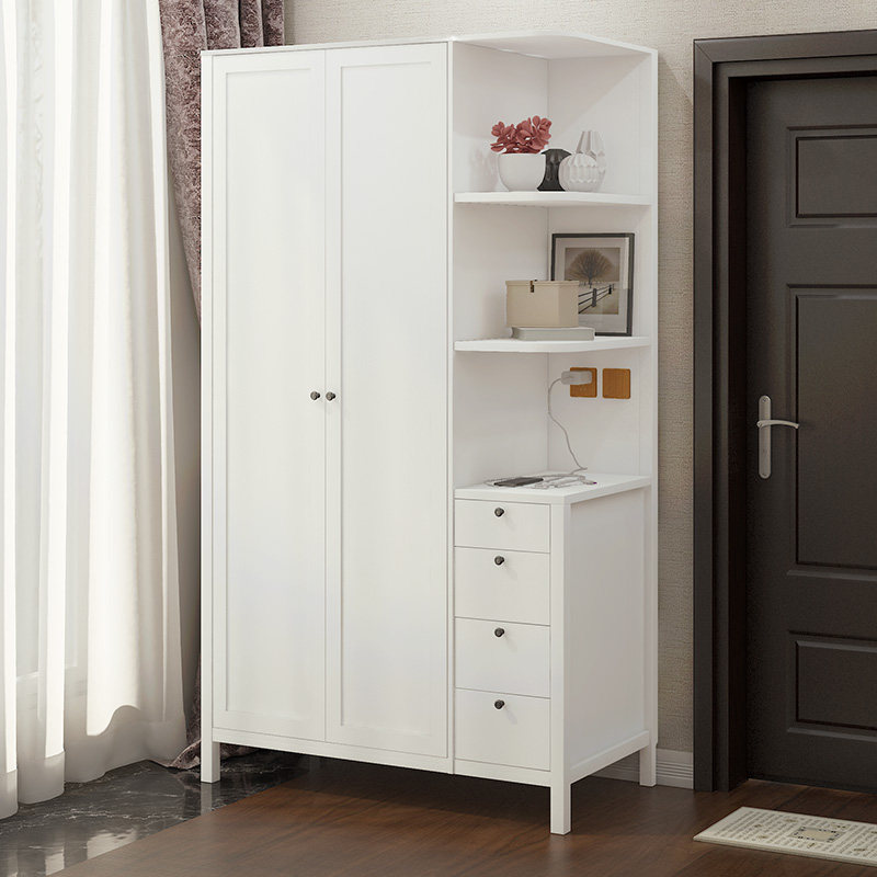GOPS Nordic wardrobe small apartment modern minimalist two-door three-door four-door wardrobe multi-functional combination wardrobe
