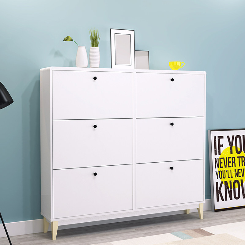 Nordic large-capacity partition cabinet simple modern ultra-thin tipping shoe cabinet 25cm porch cabinet small apartment hall cabinet