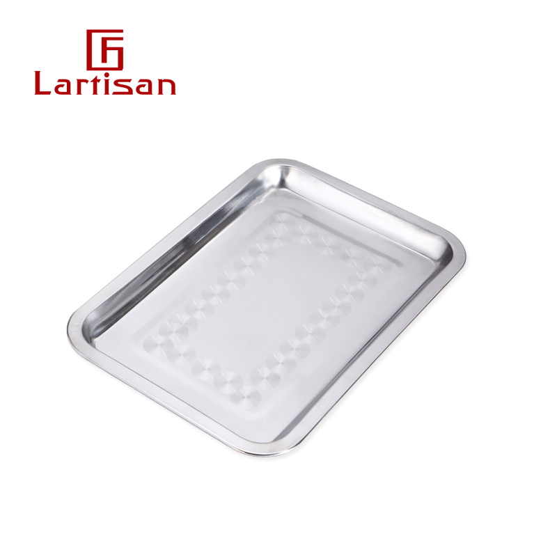 lartisan barbecue tools food plate barbecue food plate stainless steel food display plate barbecue accessories