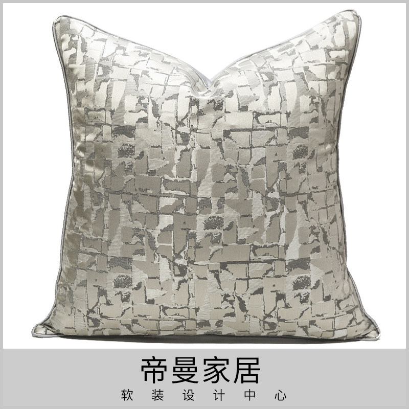 Padded Office Silver Gray Holding Nordic Simple Modern Sofa with Backed Triangle Car Pillow Pillow
