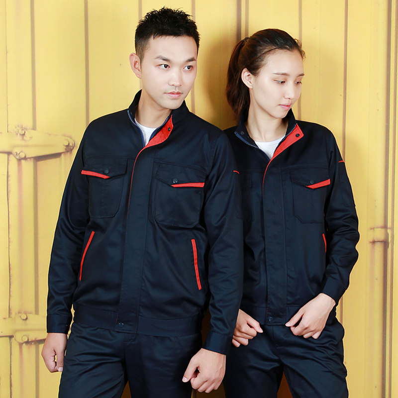 Work clothes suit men's long sleeves autumn and winter steam repair workwear wear-wear building decoration electrowelly labor labor-labor conserved