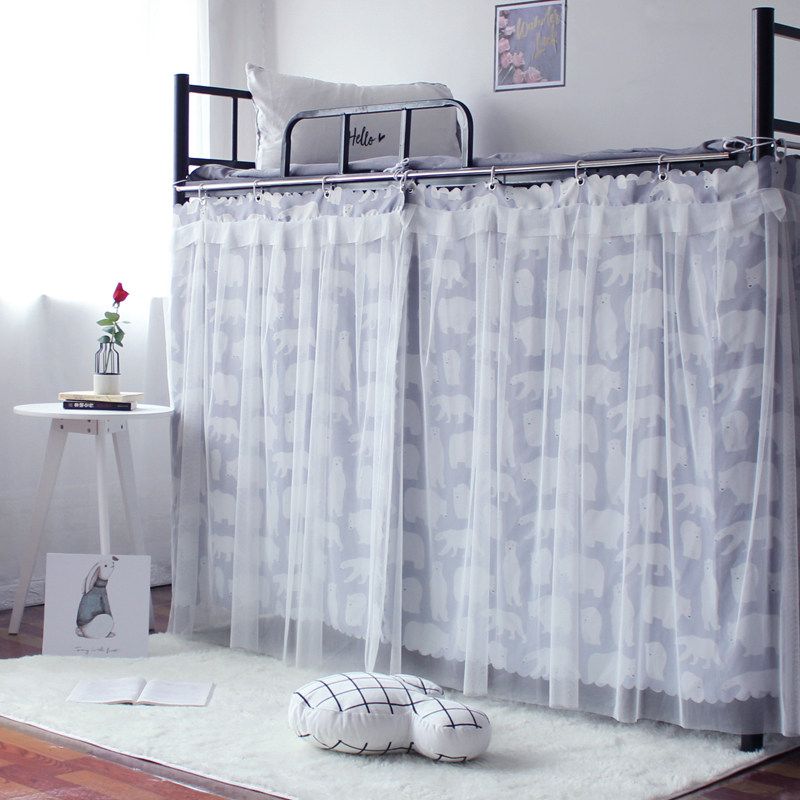 Student bedcurtains with bedrooms thickening in simple bed mantle physical dormitory shading in one-size