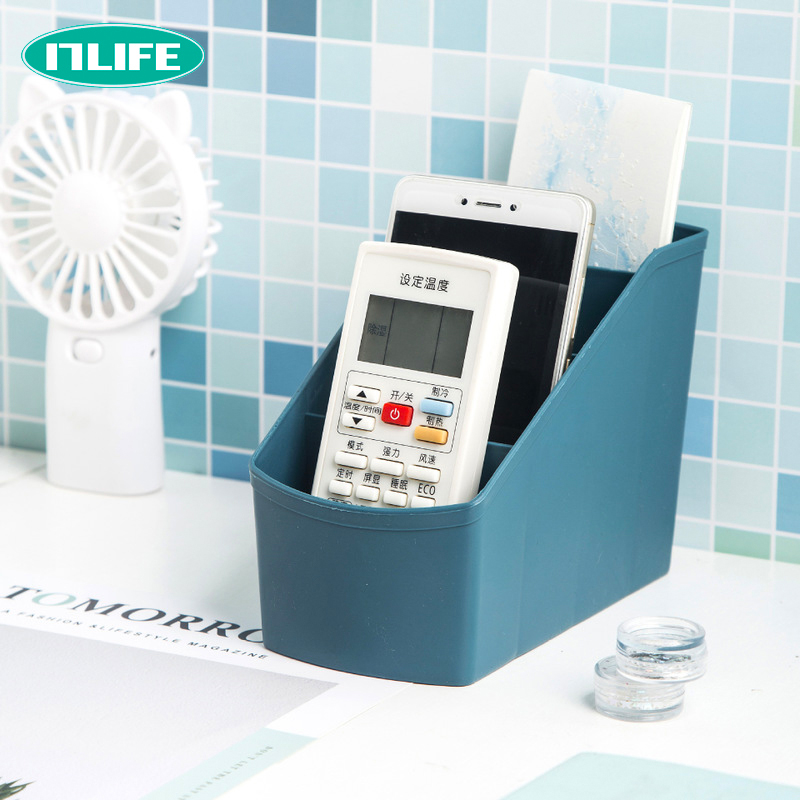 Remote control collection box household minimal plastic office desktop stationery debris dog decoration seat box